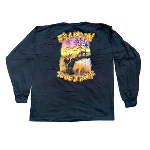 XL Double sided print Hunting Duck long sleeve